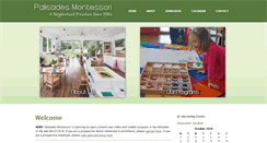 Desktop Screenshot of palisadesmontessori.com